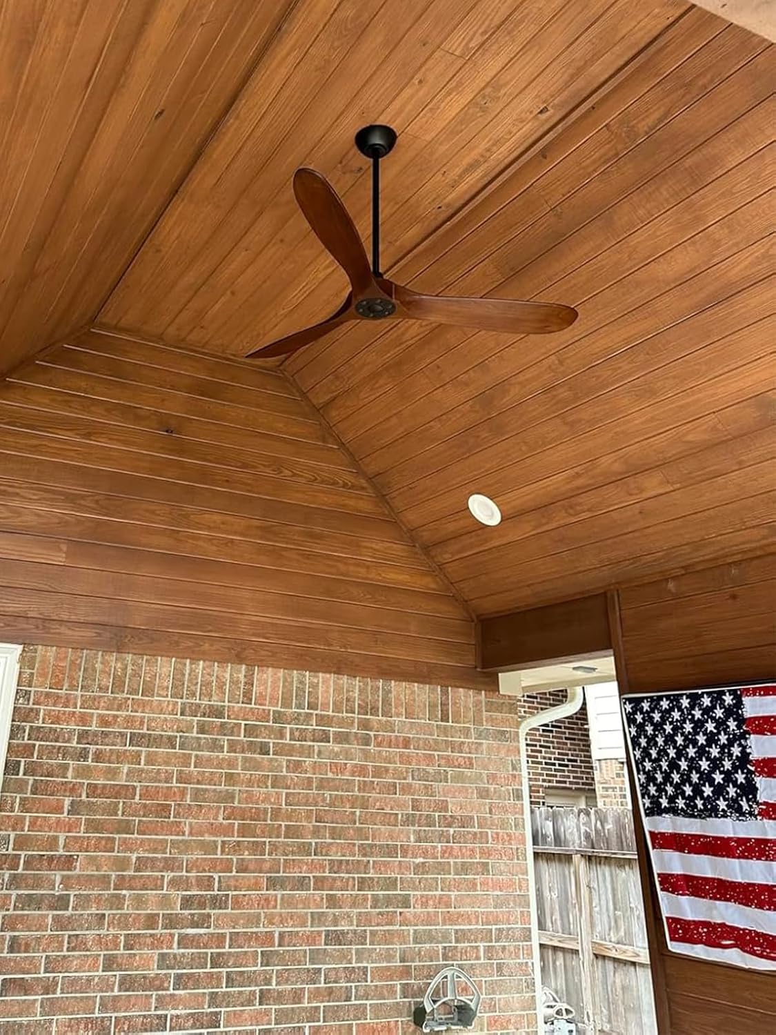 48 Inch Ceiling Fan Downrod Accessories with Extended Cord, 4 FT Black Downrod for Ceiling Fan, 1 Inch Outside Diameter for a Wide Range of Fans Not Threaded (Black)